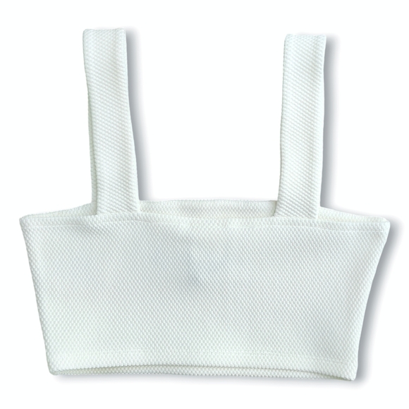 Lune Active Moon Bandeu Bra Crop Top Marshmellow Size Small - Picture 4 of 6